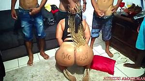 Amateur gangbang with Suzy furacao and her big ass babe