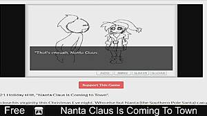Maak je klaar voor Nanta Claus met deze erotische video