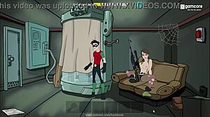 इस गे पोर्न वीडियो में एनीमे और कॉमिक पात्र नीचे उतरते हैं और गंदे हो जाते हैं।