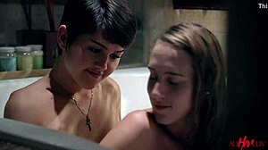 Natural-titted babe Cadence Lux and Daisy Taylor in a steamy path to forgiveness