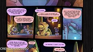 Gravity Falls的丰满Hentai角色Pacifica在她的动漫冒险中享受大鸡巴