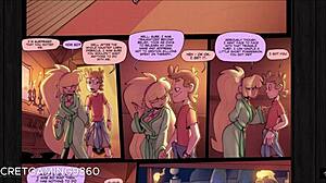 Busty hentai-karakter Pacifica fra Gravity Falls nyder en stor pik i hendes anime-eventyr