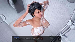 Married milf gets naughty in 3D cartoon porn game