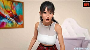 Garotas asiáticas interativas em POV na Lust Academy temporada 2, episódio 61