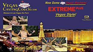 Sesi BDSM Vegas yang liar dengan ikatan dan mainan yang melampau