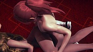 Niehamowany Hentai 3D: Hermit handjob i trójkąt z wewnętrznym wytryskiem i odbiorem oralnym - japońska i azjatycka gra wideo porno oparta na mandze